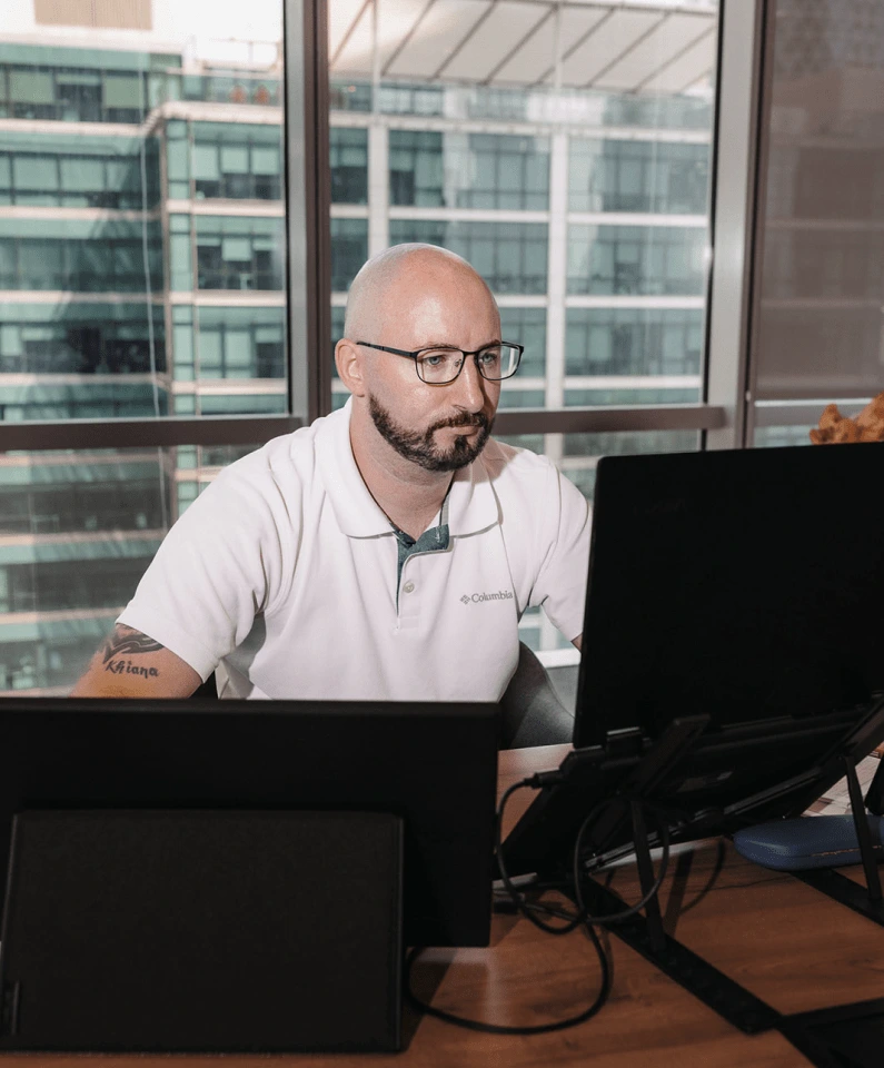 Anthony in the office