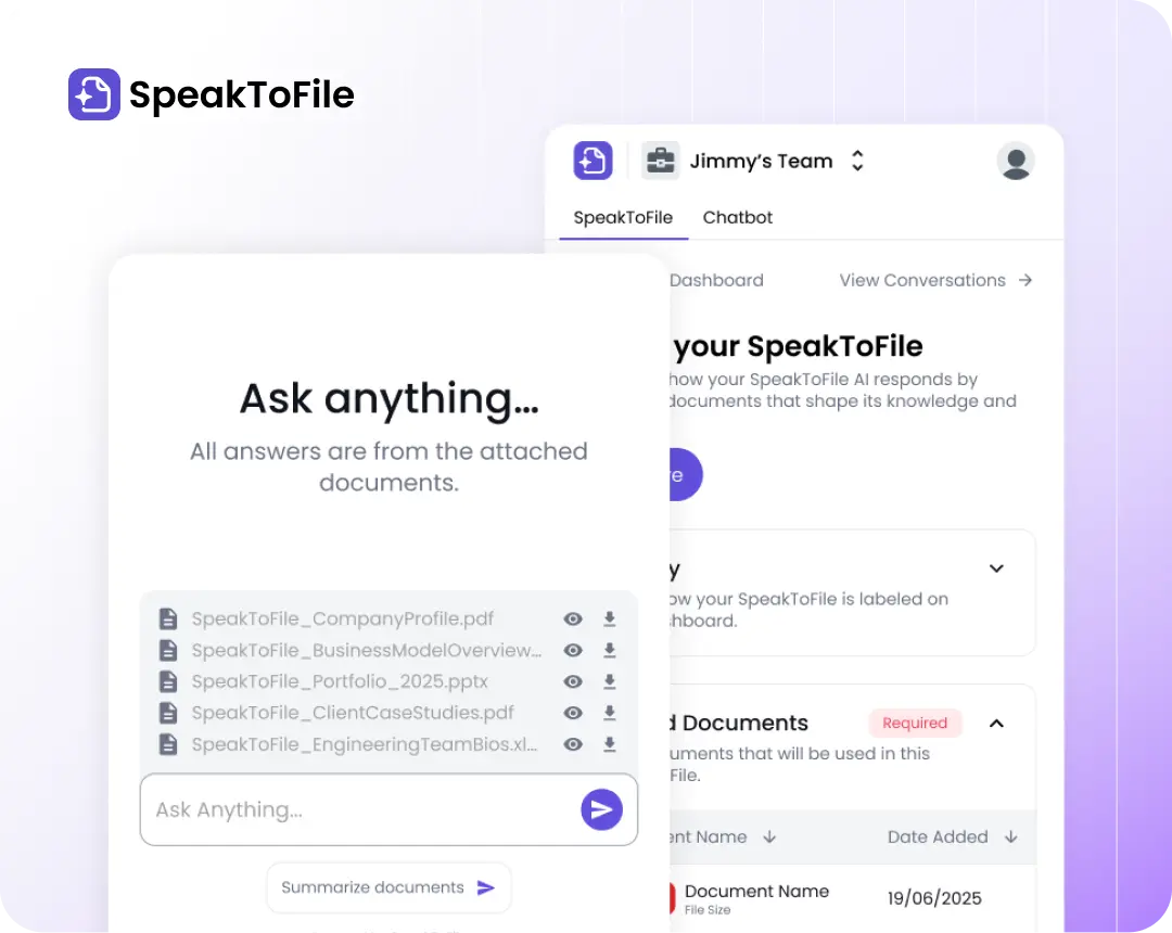 SpeakToFile — AI-powered document assistant prototype